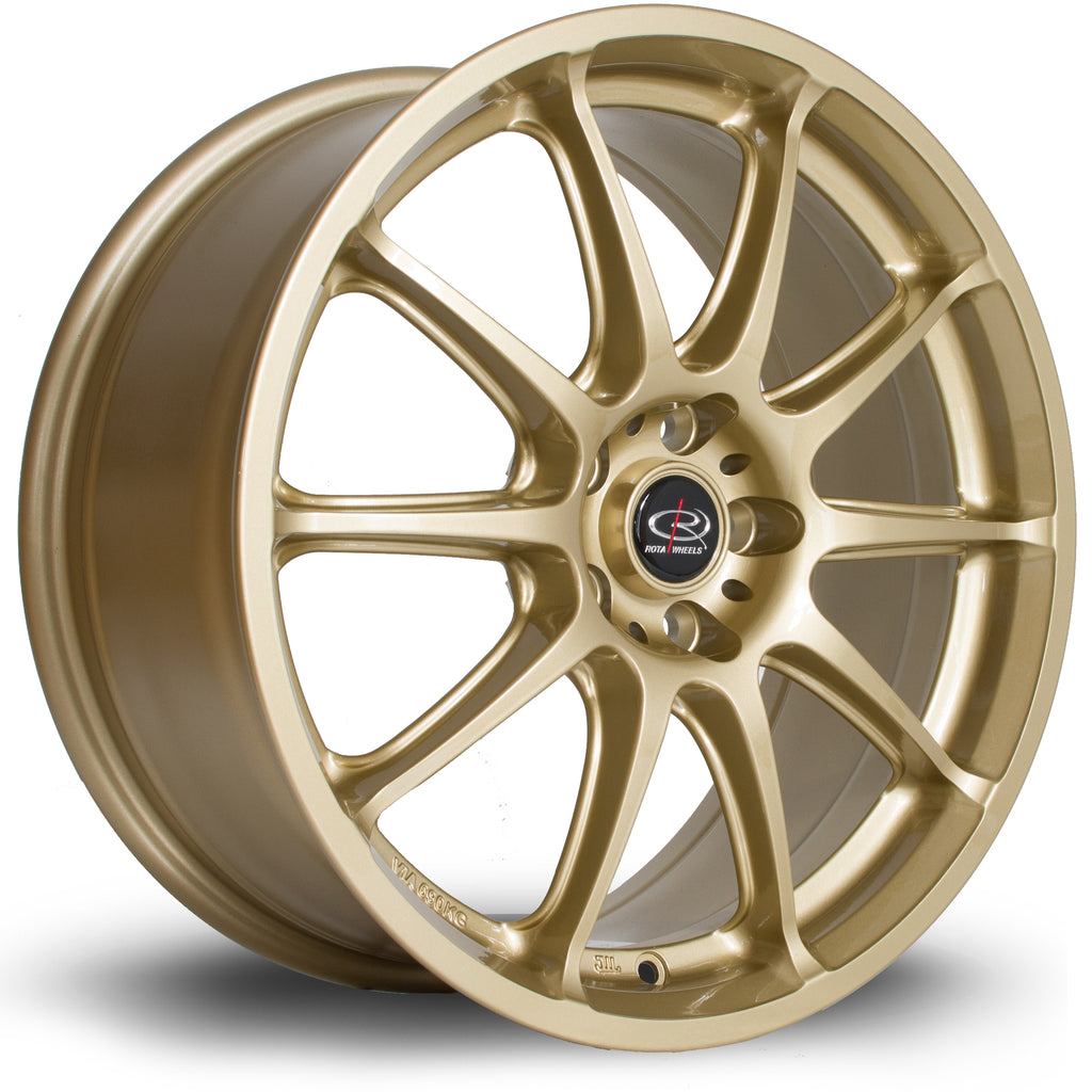 Jante Rota Jante Rota Gra 17x7.5 5x100 ET48 en alliage doré – GB Enterprises ...