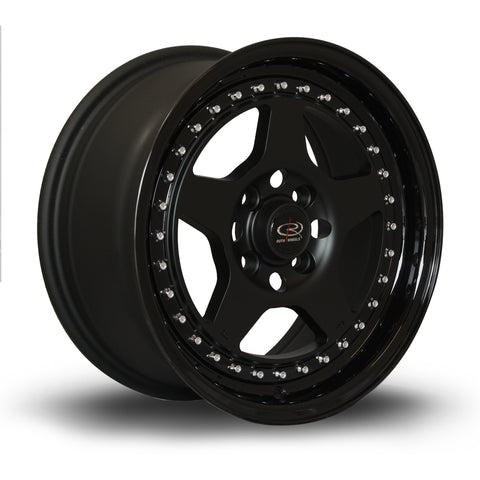 Rota Kyusha 15x7 4x100 ET38 Flat BlackBronzeLip Alloy wheel