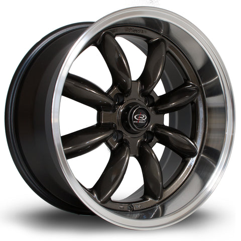Rota RBR 17x8.5 4x114 ET4 Silver with Lip Alloy wheel