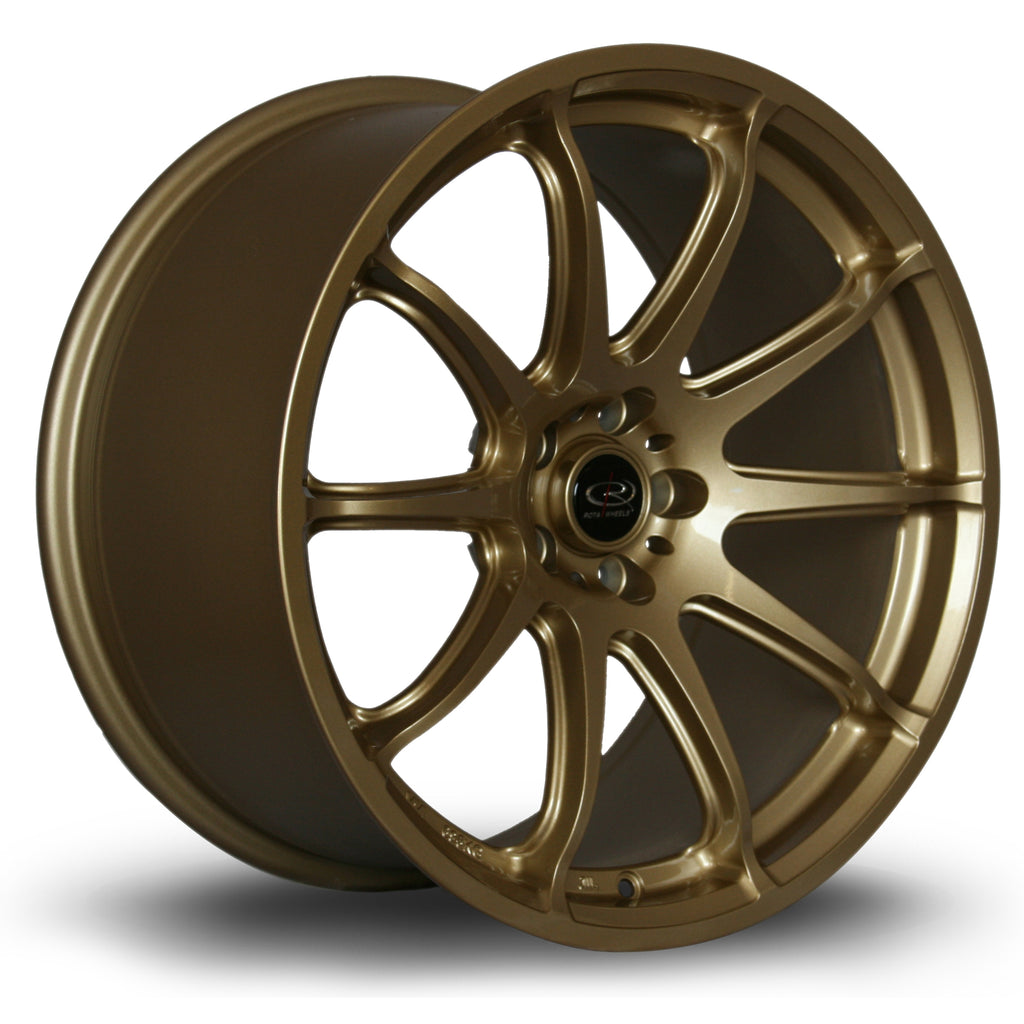 Jante Rota Jante Rota T2R 18x9.5 5x100 ET38 en alliage doré – GB Enterprises ...