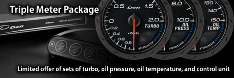 Defi Advance BF Triple gauge package - Boost, Oil Temp and Oil Pressure